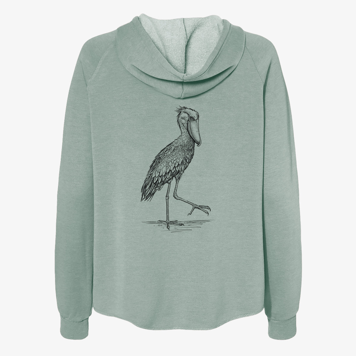 Shoebill Stork - Balaeniceps rex - Women's Cali Wave Zip-Up Sweatshirt