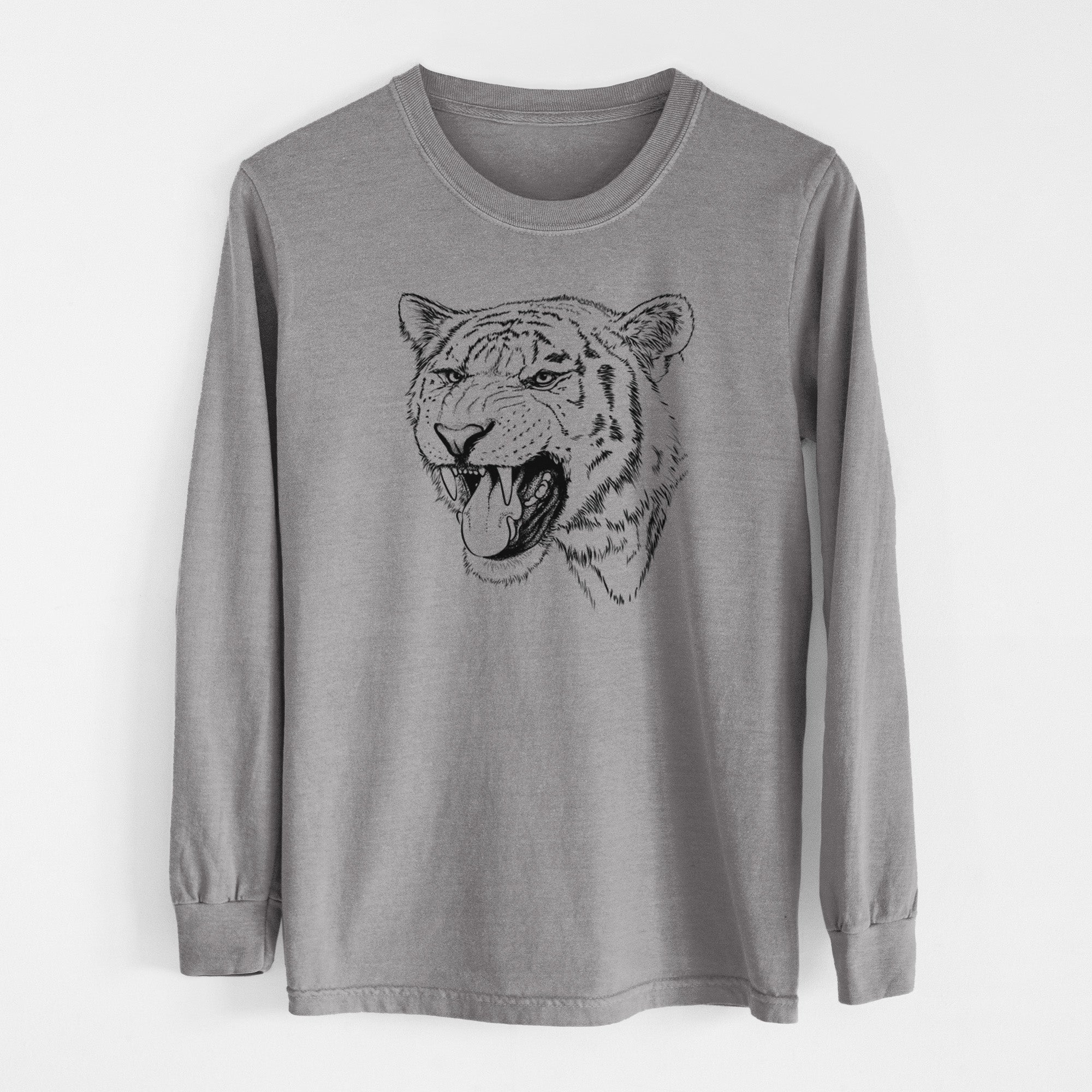 Siberian Tiger - Panthera tigris altaica - Unisex Comfort Colors 100% Cotton Long Sleeve