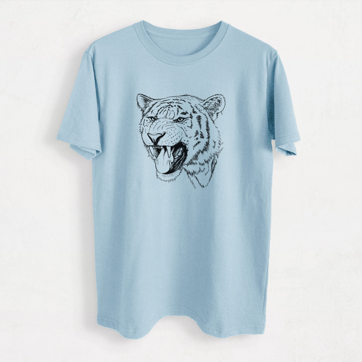 Siberian Tiger - Panthera tigris altaica - Heavyweight Men&#39;s 100% Organic Cotton Tee