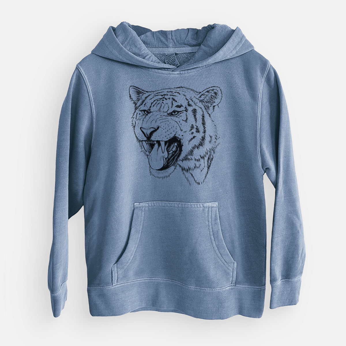 Siberian Tiger - Panthera tigris altaica - Youth Pigment Dyed Hoodie