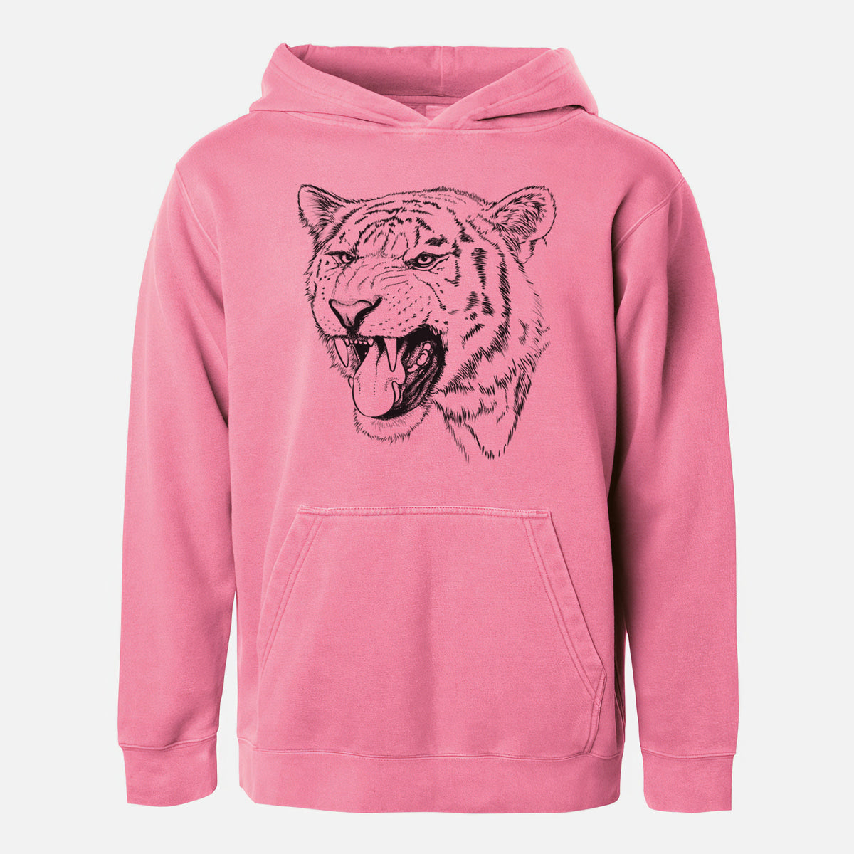 Siberian Tiger - Panthera tigris altaica - Youth Pigment Dyed Hoodie