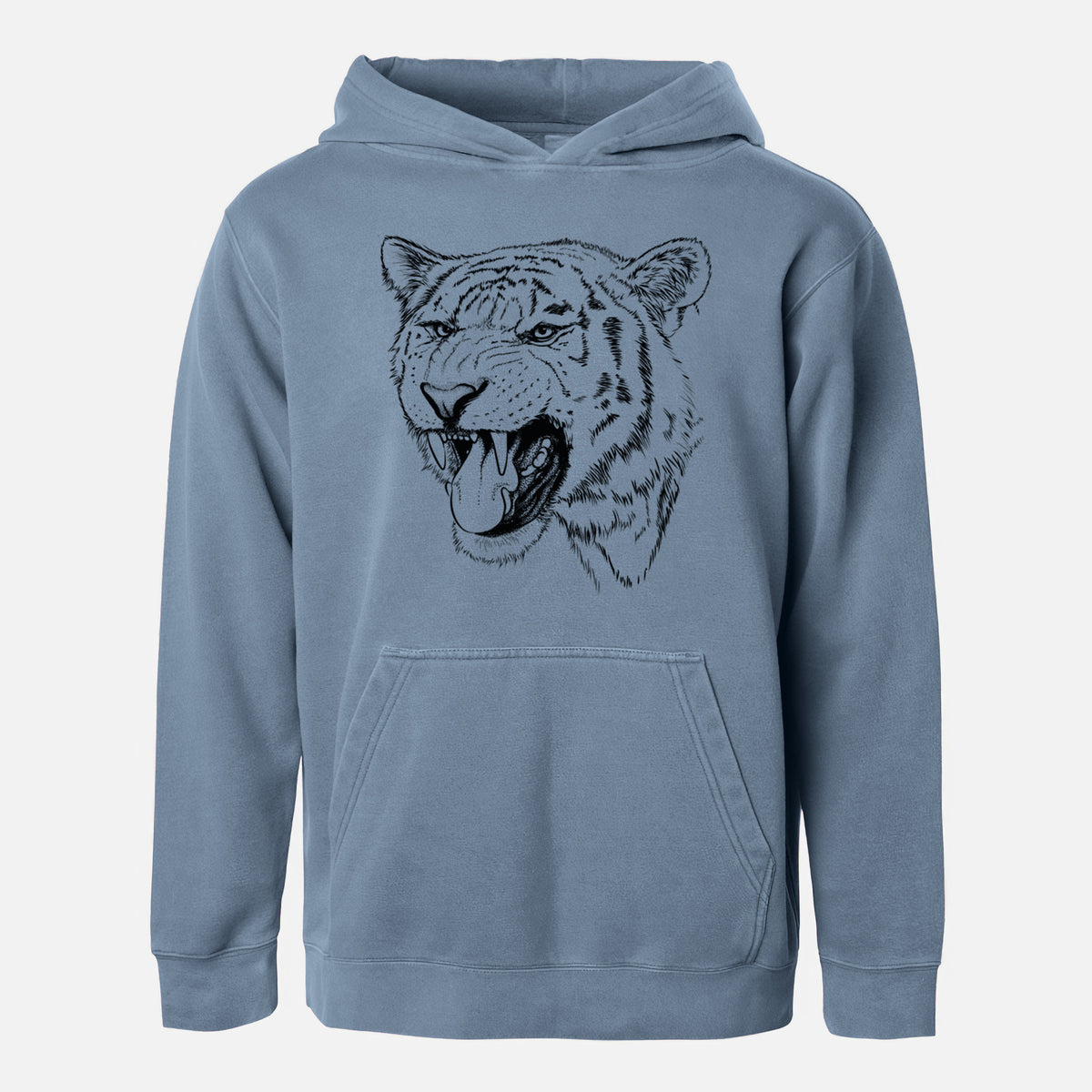 Siberian Tiger - Panthera tigris altaica - Youth Pigment Dyed Hoodie