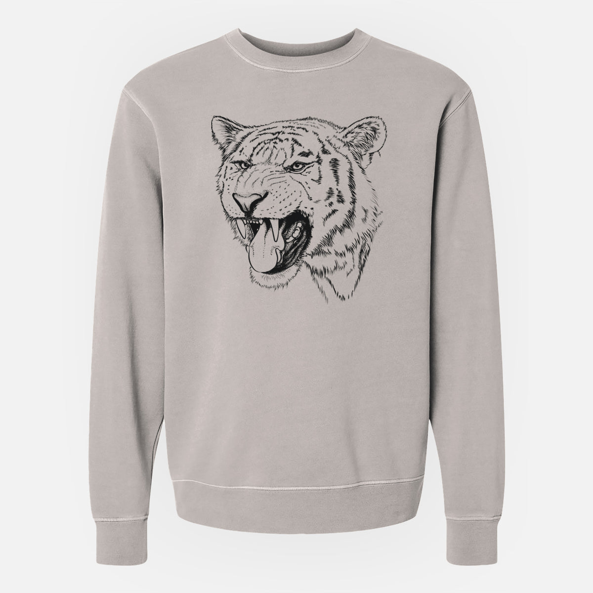 Siberian Tiger - Panthera tigris altaica - Unisex Pigment Dyed Crew Sweatshirt