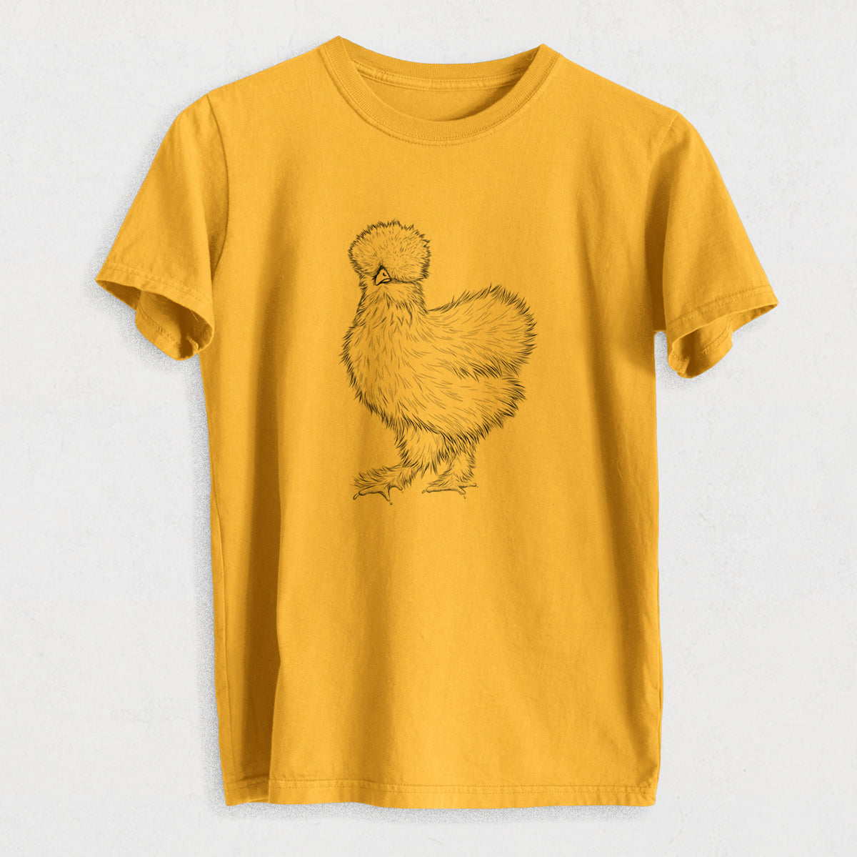 Silkie Chicken - Heavyweight Men&#39;s 100% Organic Cotton Tee