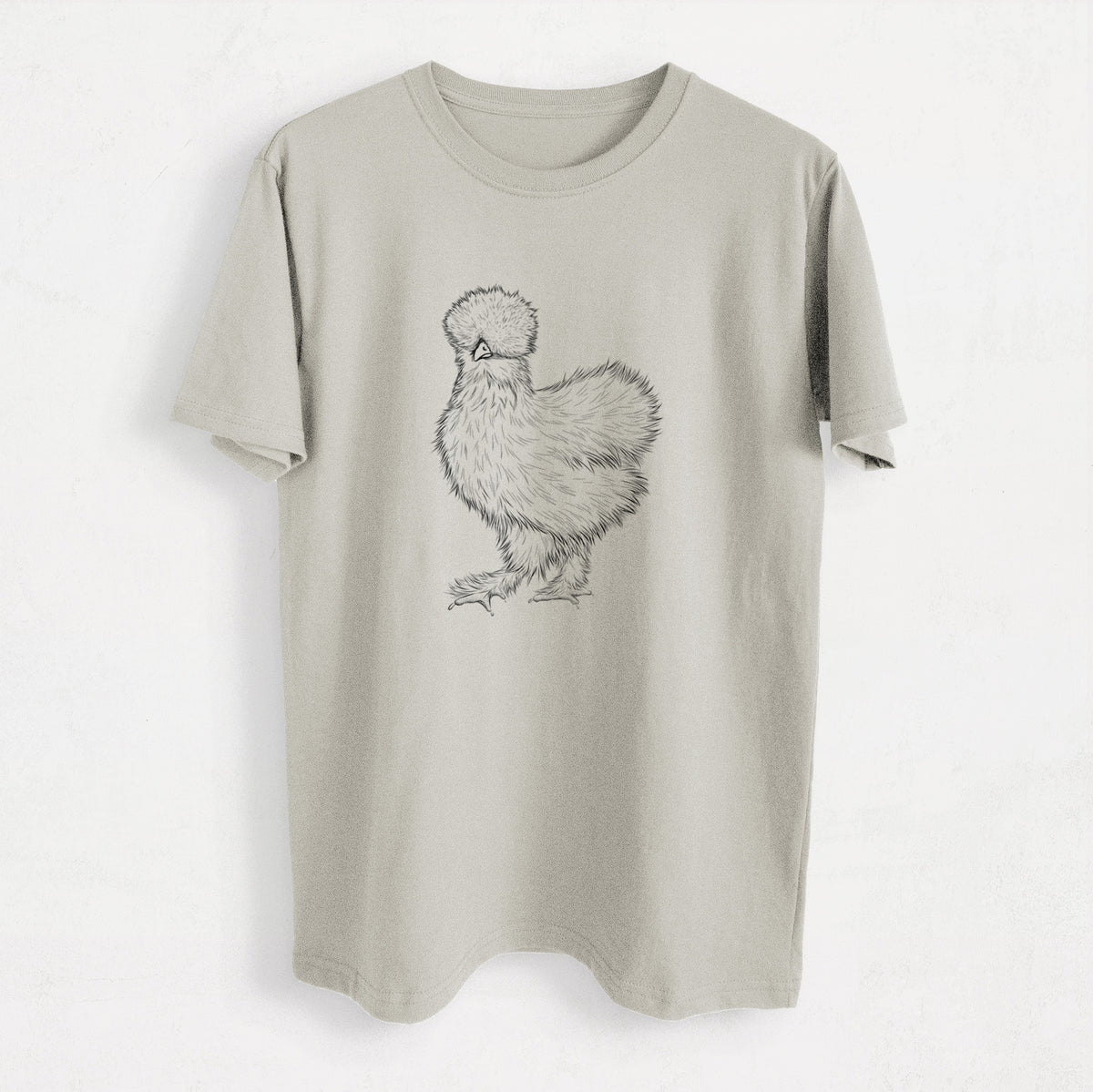 Silkie Chicken - Heavyweight Men&#39;s 100% Organic Cotton Tee