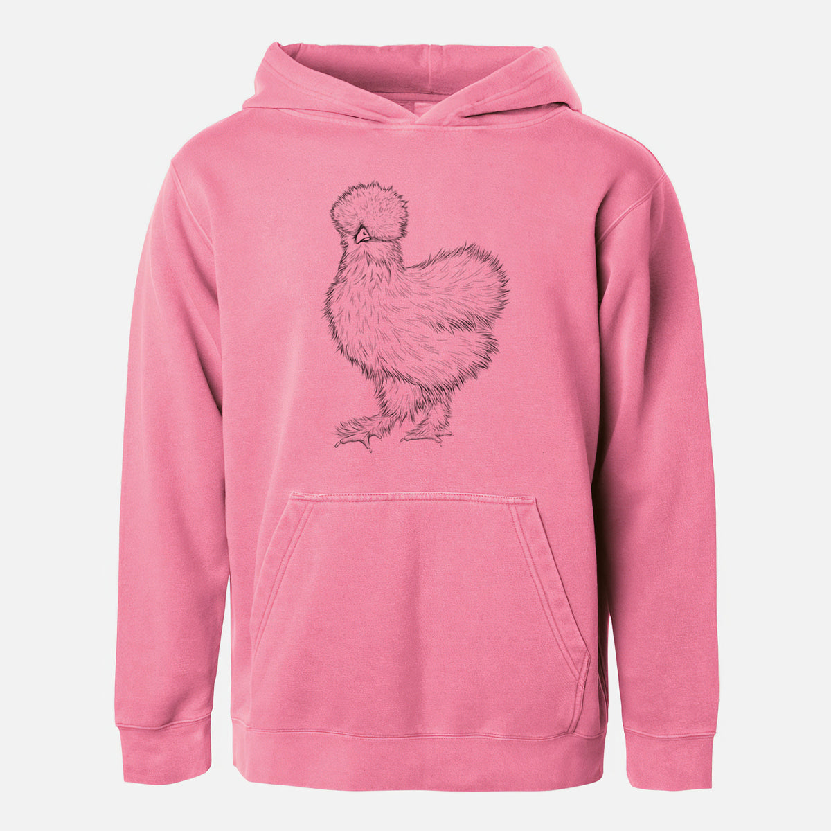 Silkie Chicken - Youth Pigment Dyed Hoodie