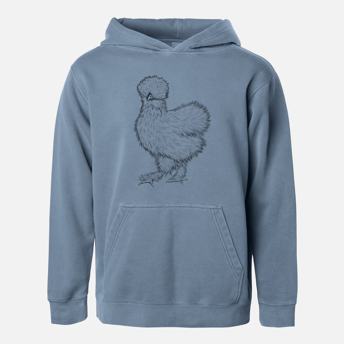 Silkie Chicken - Youth Pigment Dyed Hoodie