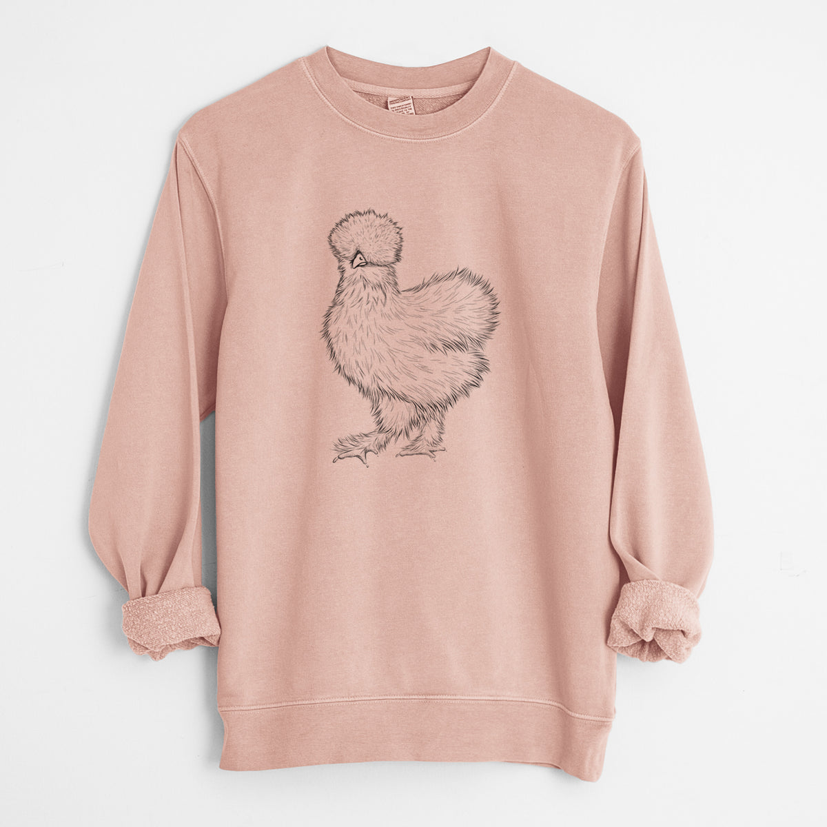 Silkie Chicken - Unisex Pigment Dyed Crew Sweatshirt
