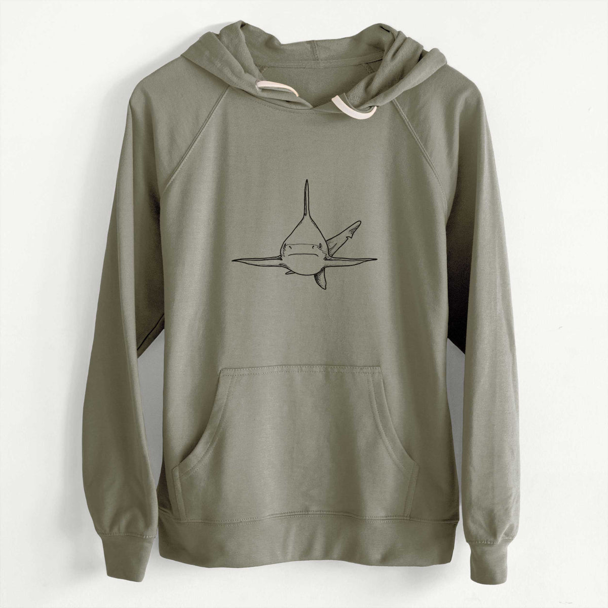 CLEARANCE - Silvertip Shark Front  - Unisex Slim Fit Loopback Terry Hoodie