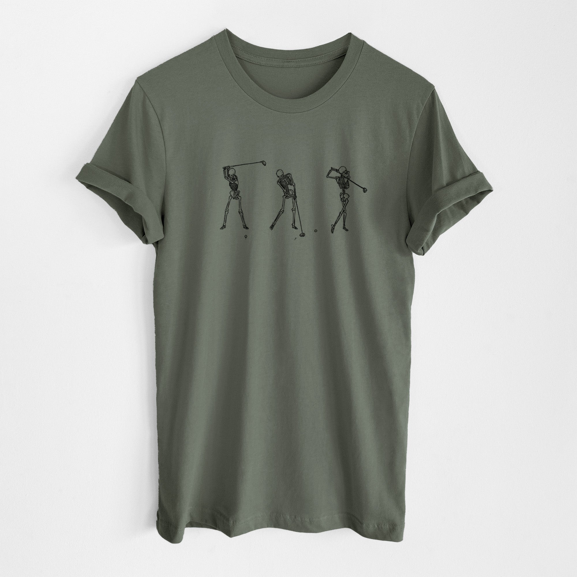 The Golf Swing - Skeleton Collection - Lightweight 100% Cotton Unisex Crewneck