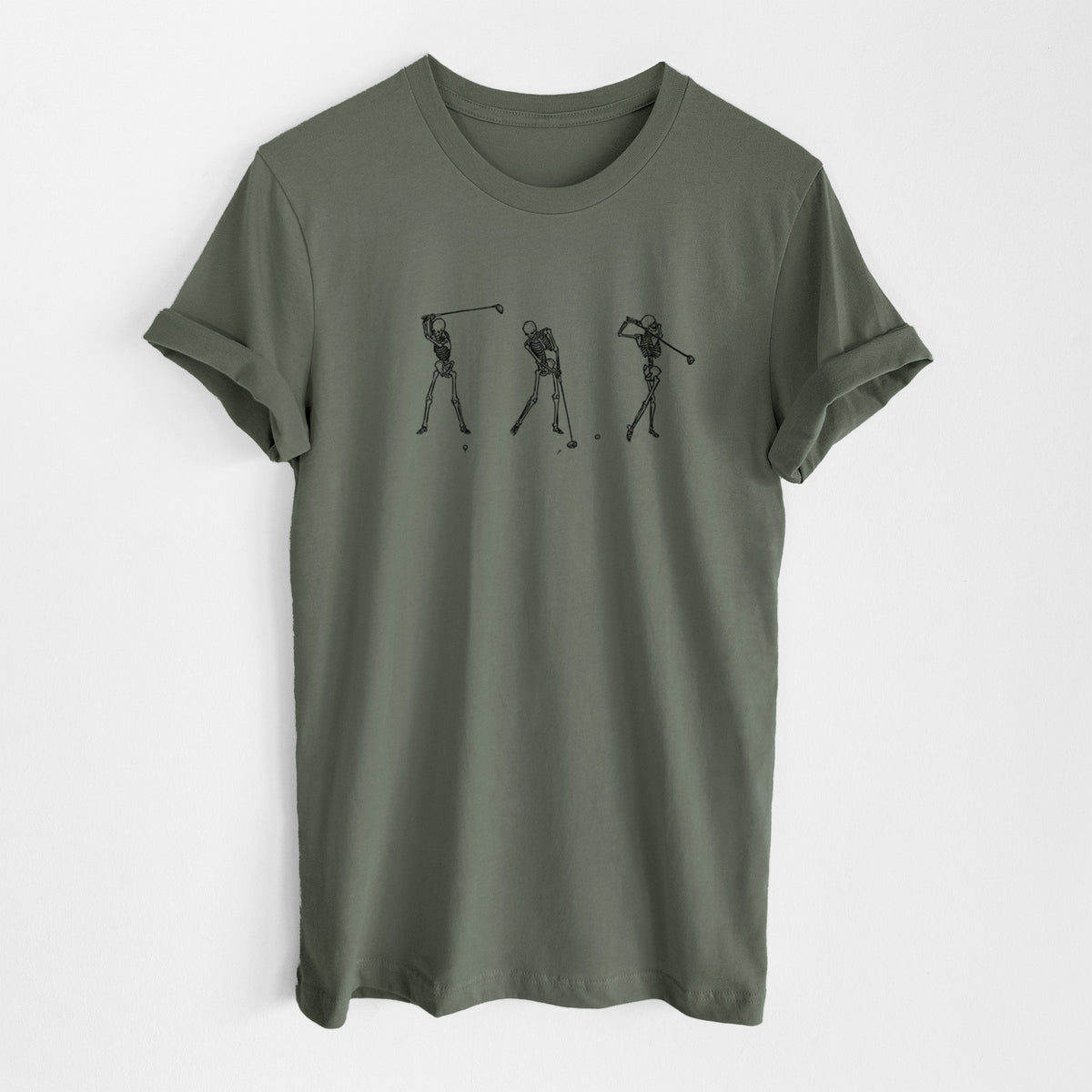 The Golf Swing - Skeleton Collection - Lightweight 100% Cotton Unisex Crewneck
