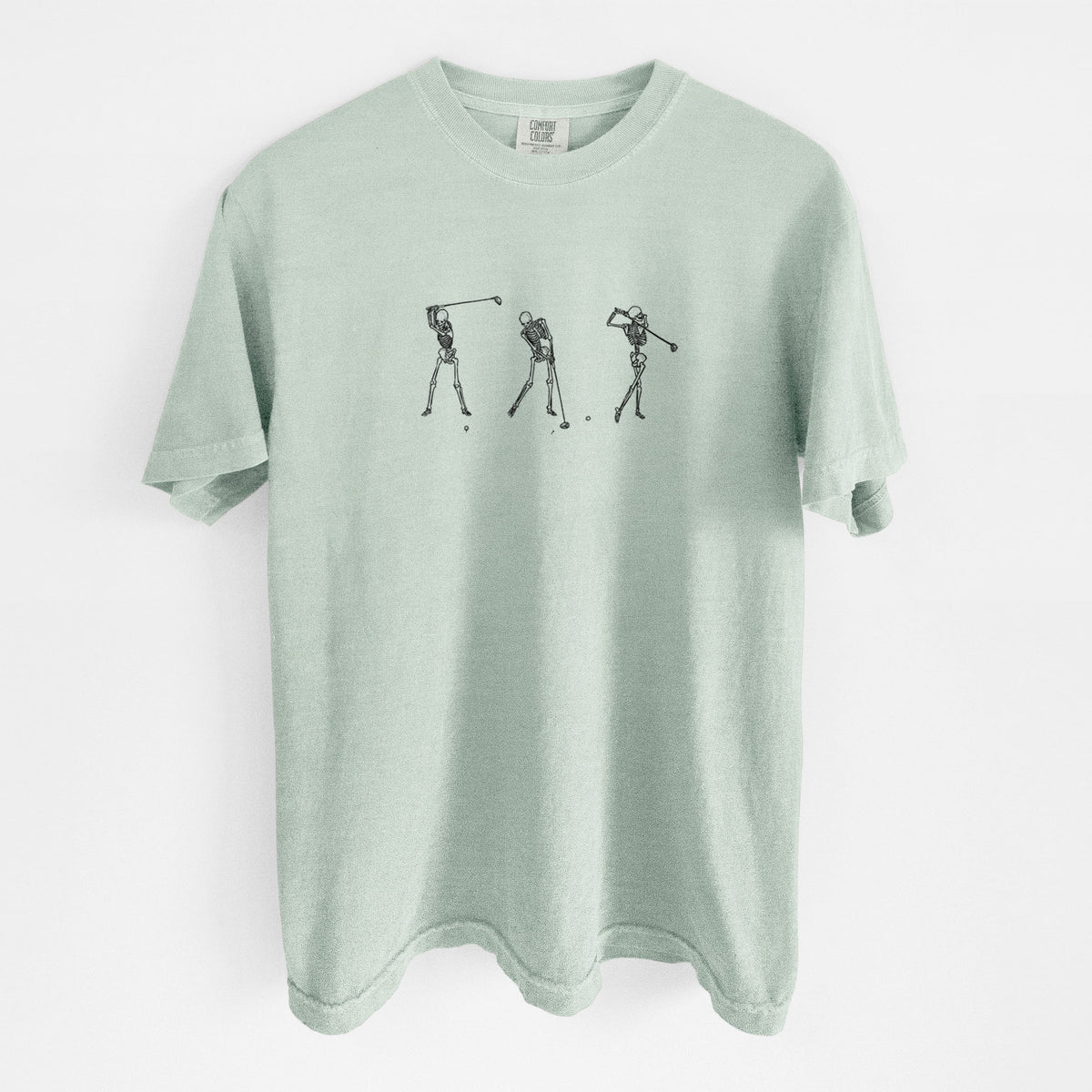 The Golf Swing - Skeleton Collection - Unisex Comfort Colors Garment-Dyed Heavyweight T-shirt