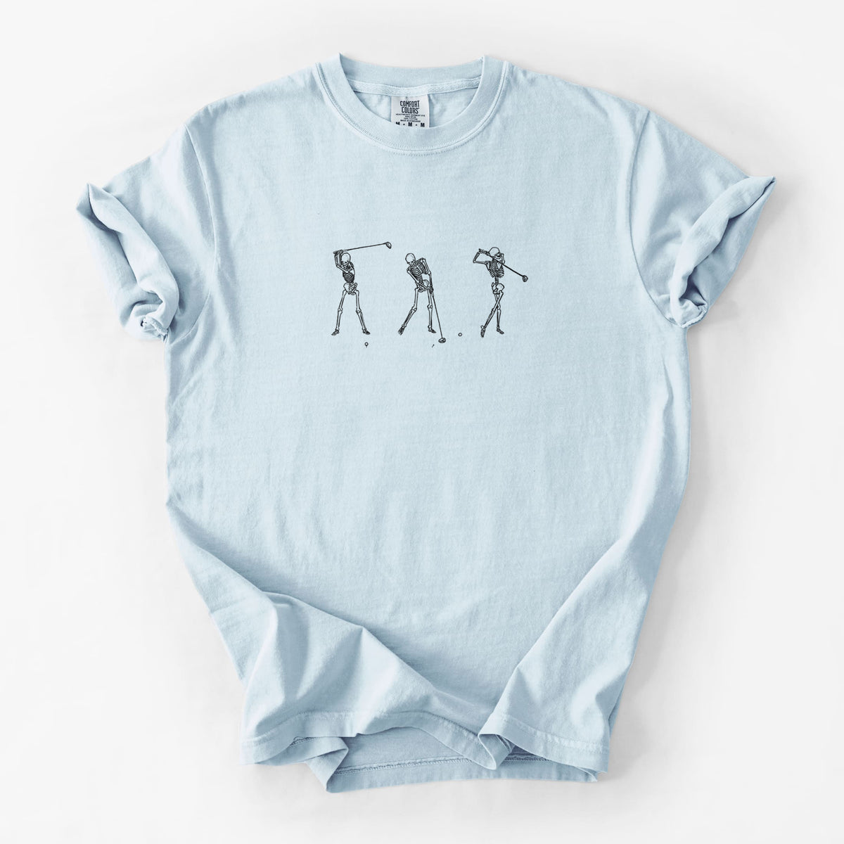 The Golf Swing - Skeleton Collection - Unisex Comfort Colors Garment-Dyed Heavyweight T-shirt