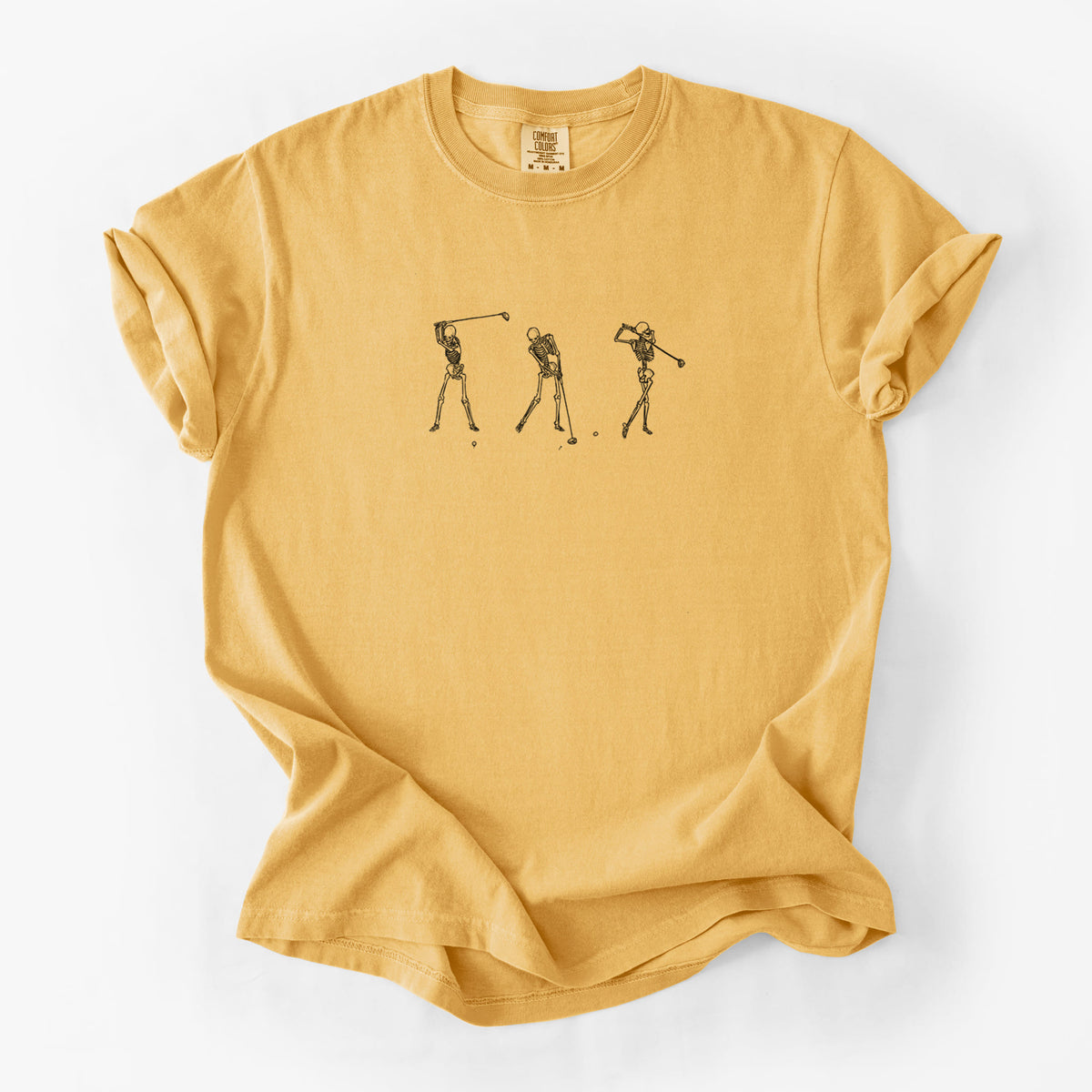 The Golf Swing - Skeleton Collection - Unisex Comfort Colors Garment-Dyed Heavyweight T-shirt