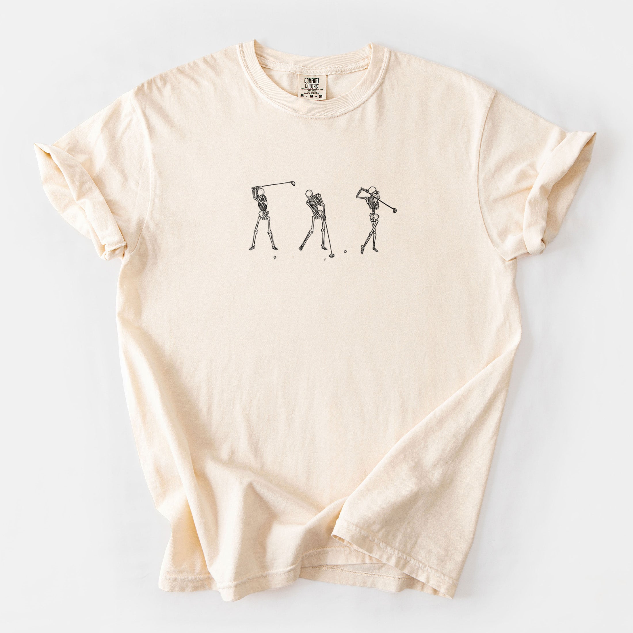 The Golf Swing - Skeleton Collection - Unisex Comfort Colors Garment-Dyed Heavyweight T-shirt