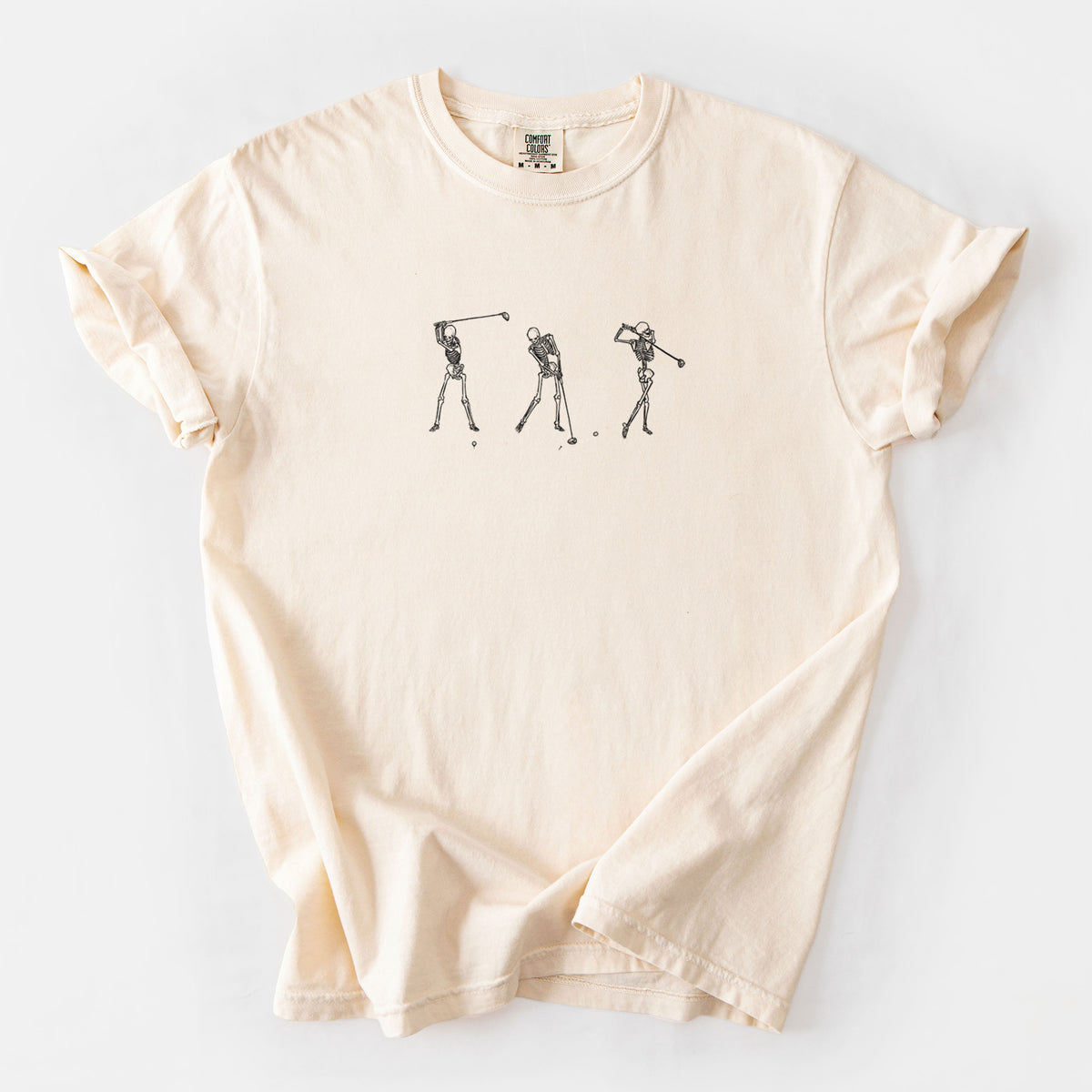 The Golf Swing - Skeleton Collection - Unisex Comfort Colors Garment-Dyed Heavyweight T-shirt