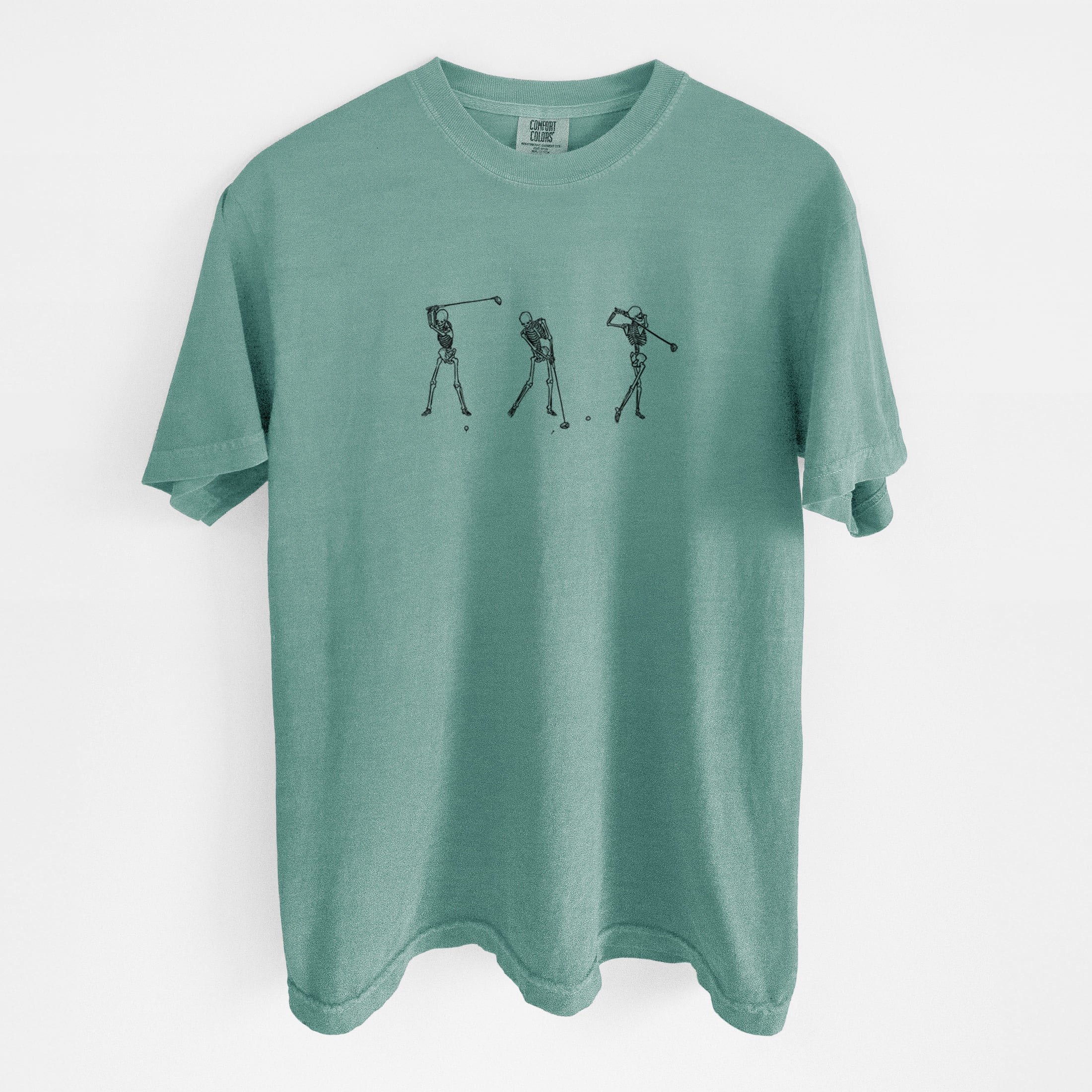 The Golf Swing - Skeleton Collection - Unisex Comfort Colors Garment-Dyed Heavyweight T-shirt