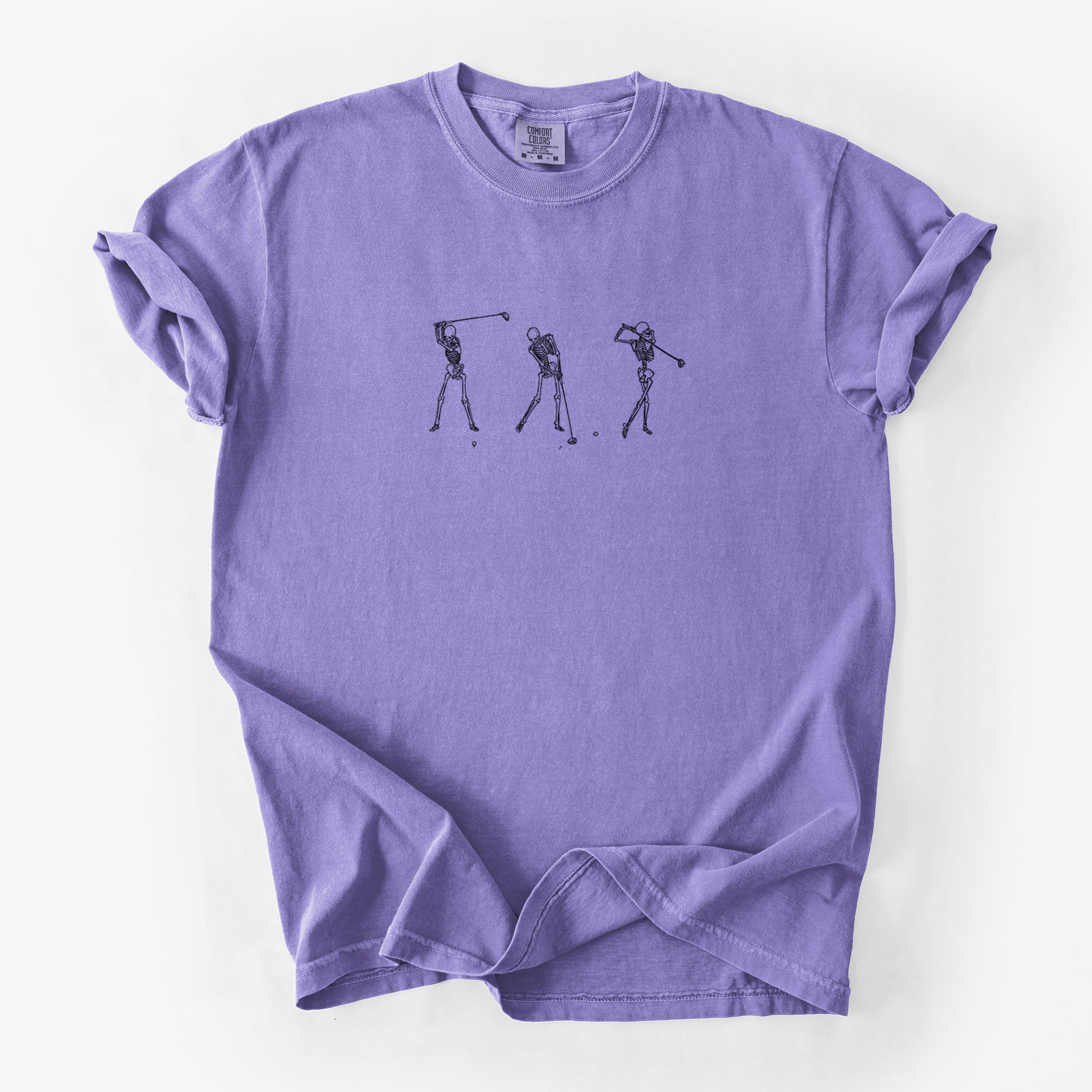 The Golf Swing - Skeleton Collection - Unisex Comfort Colors Garment-Dyed Heavyweight T-shirt