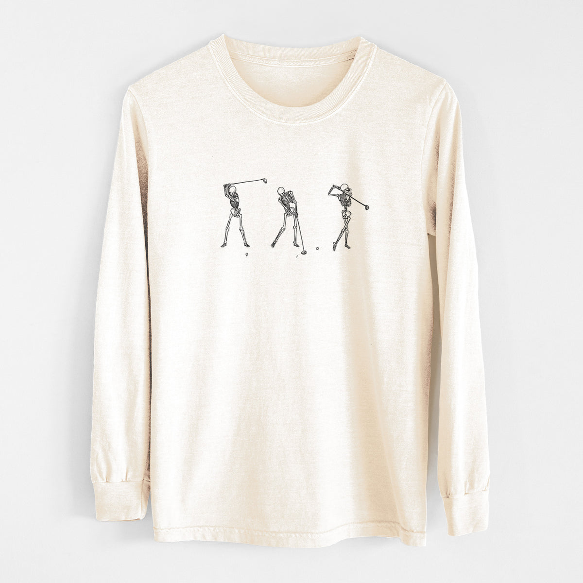 The Golf Swing - Skeleton Collection - Unisex Comfort Colors 100% Cotton Long Sleeve