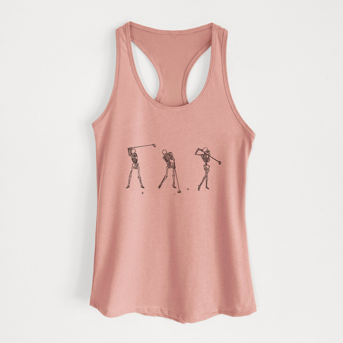 The Golf Swing - Skeleton Collection - Women's Racerback Tanktop