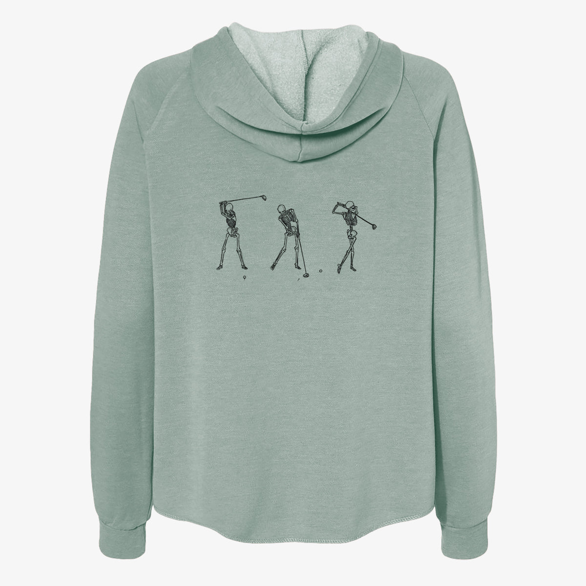 The Golf Swing - Skeleton Collection - Women's Cali Wave Zip-Up Sweatshirt