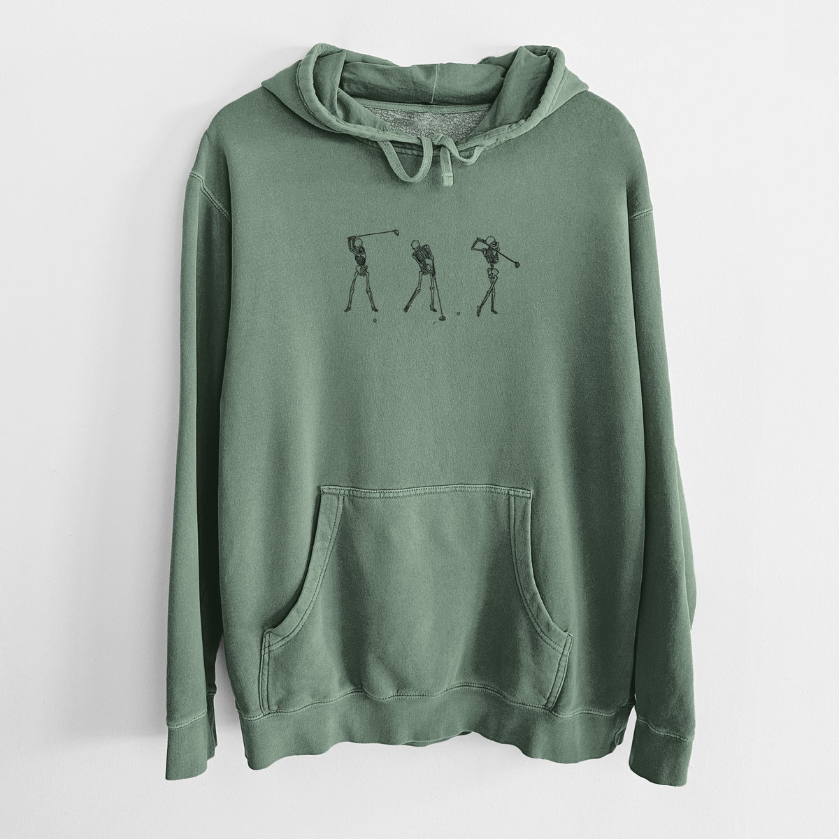 The Golf Swing - Skeleton Collection - Unisex Pigment Dyed Hoodie