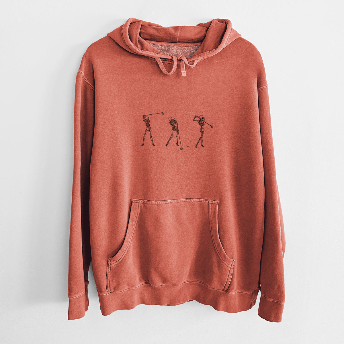 The Golf Swing - Skeleton Collection - Unisex Pigment Dyed Hoodie