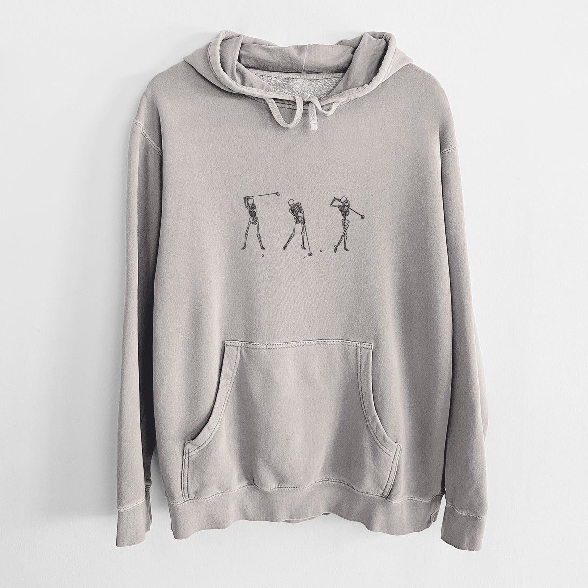 The Golf Swing - Skeleton Collection - Unisex Pigment Dyed Hoodie