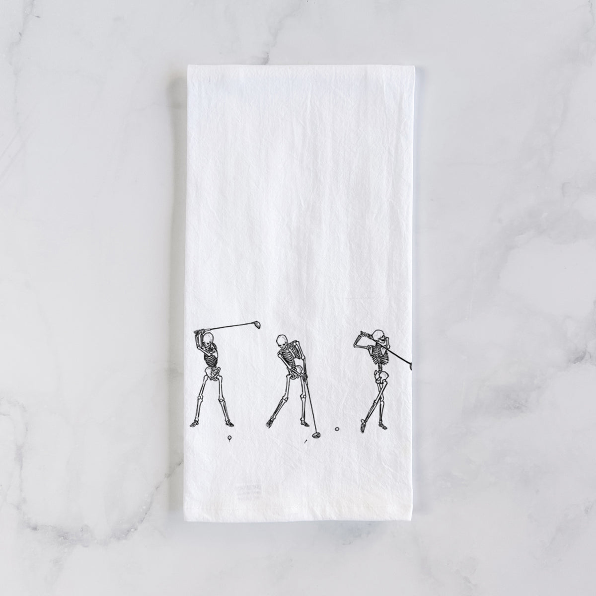 The Golf Swing - Skeleton Collection Tea Towel