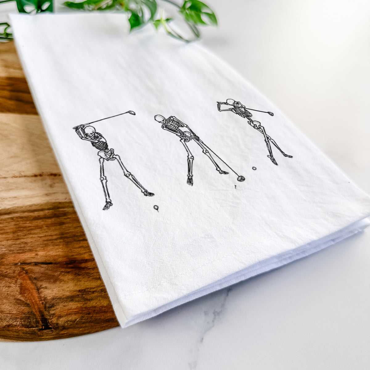 The Golf Swing - Skeleton Collection Tea Towel