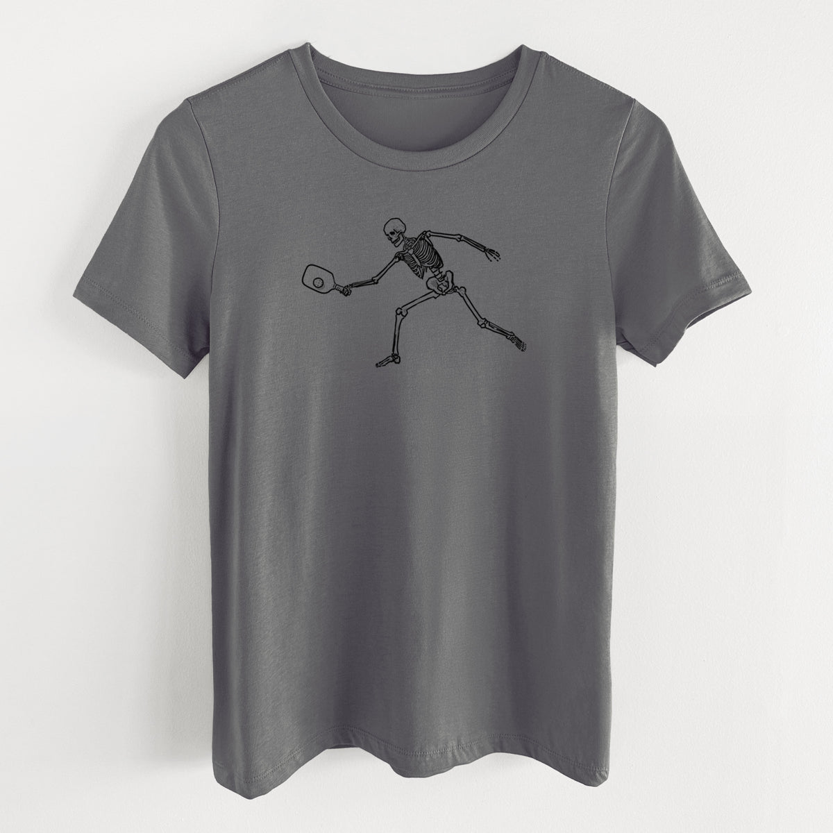 The Pickleball Block Volley - Skeleton Collection - Women's Lightweight Relaxed Fit 100% Cotton Crewneck