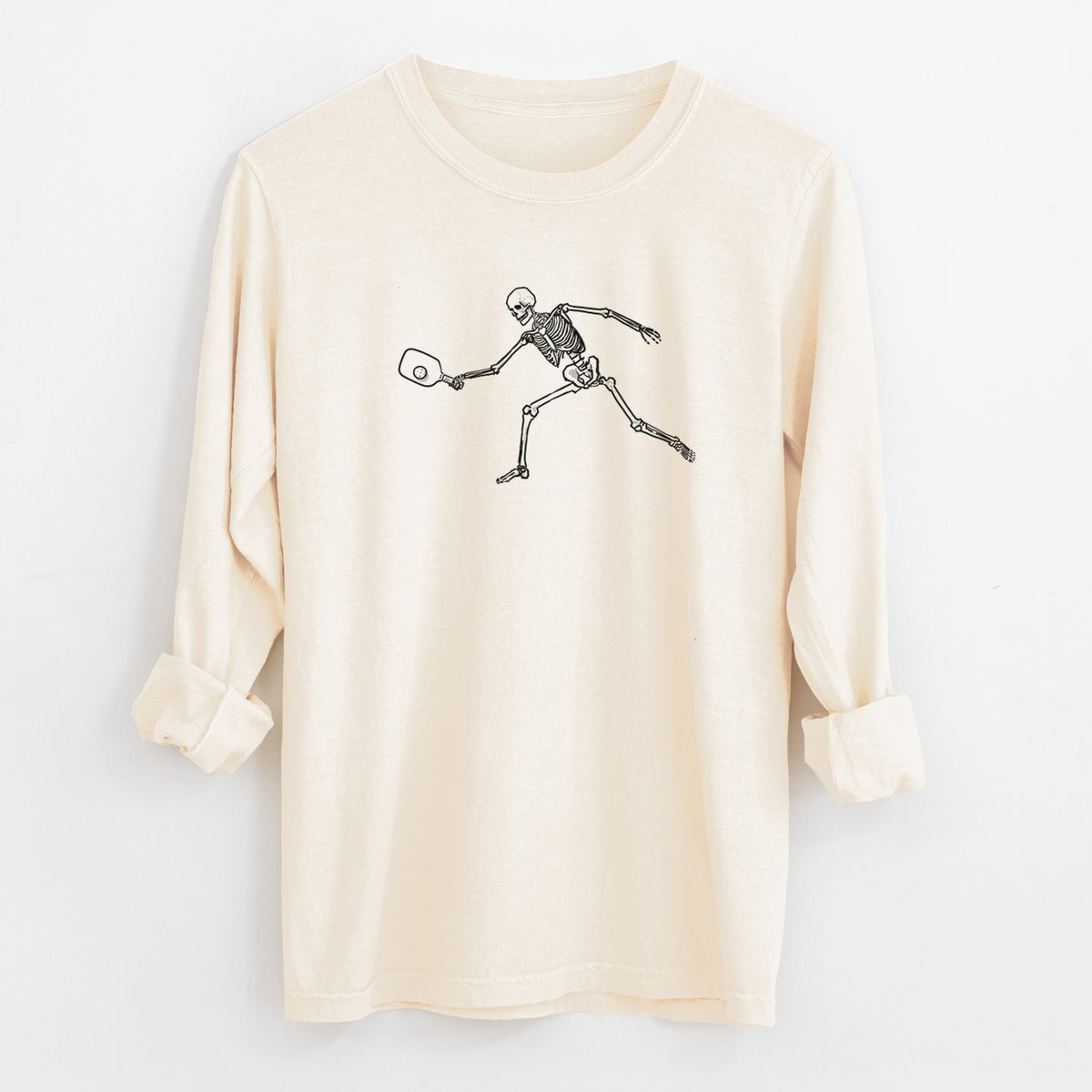 The Pickleball Block Volley - Skeleton Collection - Unisex Comfort Colors 100% Cotton Long Sleeve
