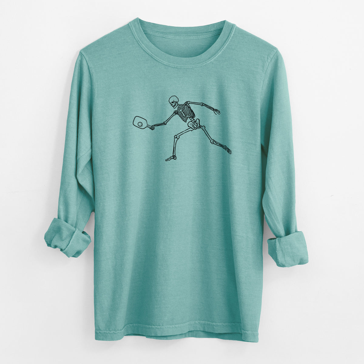 The Pickleball Block Volley - Skeleton Collection - Unisex Comfort Colors 100% Cotton Long Sleeve