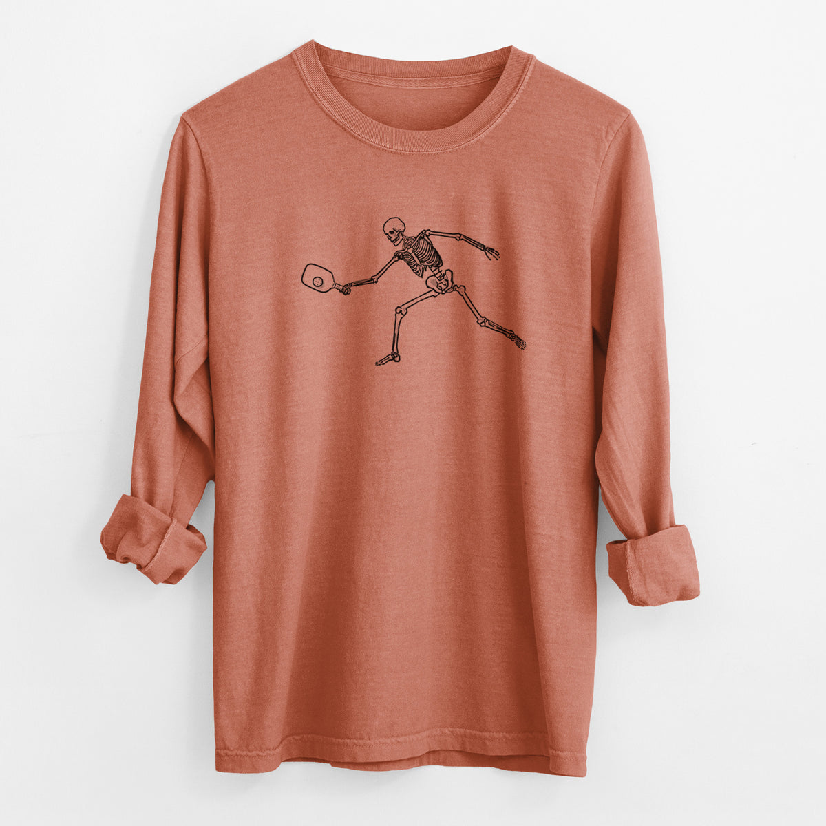 The Pickleball Block Volley - Skeleton Collection - Unisex Comfort Colors 100% Cotton Long Sleeve
