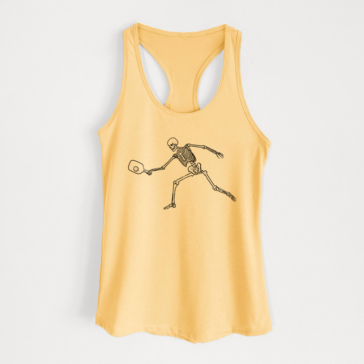 The Pickleball Block Volley - Skeleton Collection - Women's Racerback Tanktop