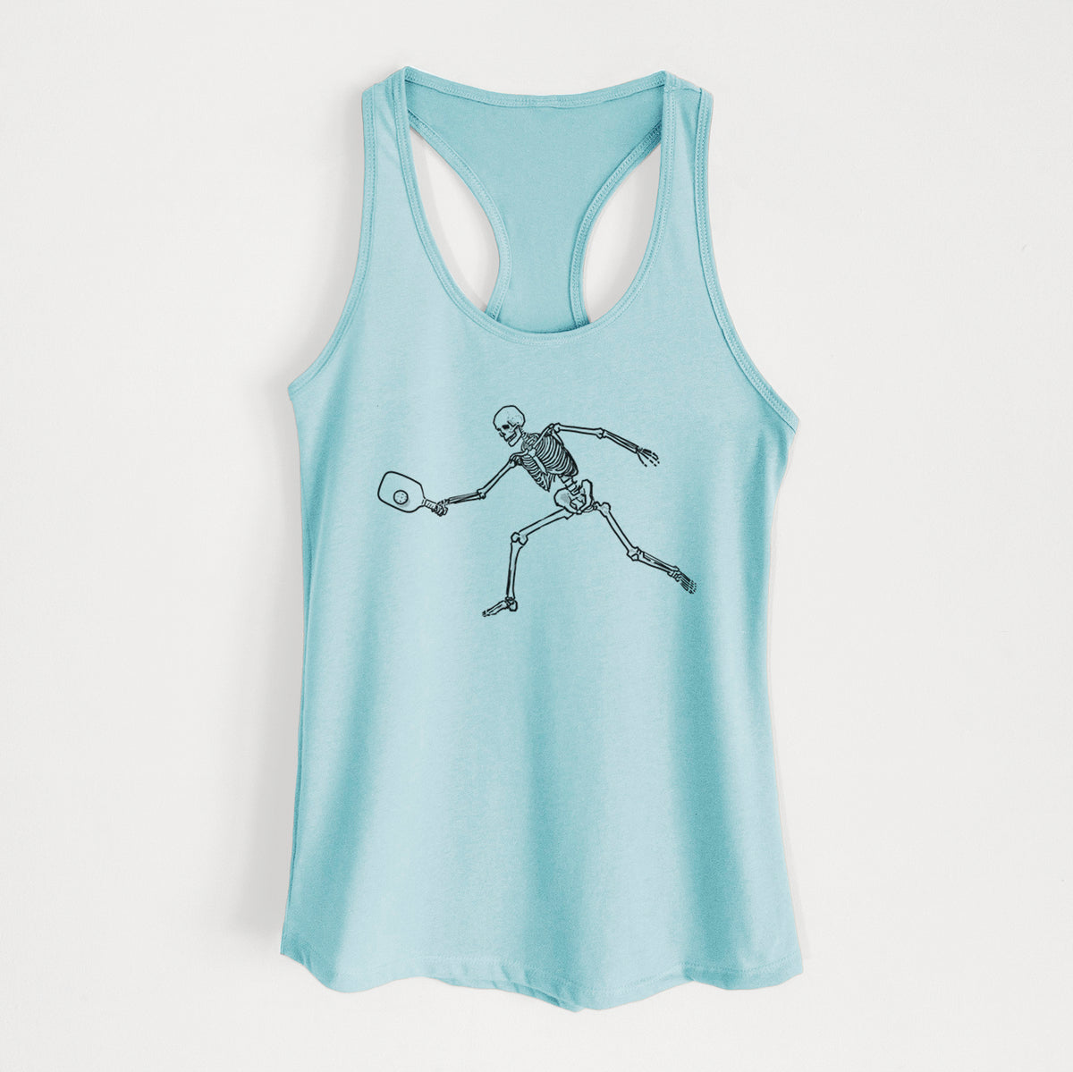The Pickleball Block Volley - Skeleton Collection - Women's Racerback Tanktop