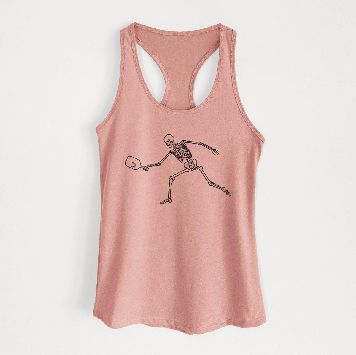 The Pickleball Block Volley - Skeleton Collection - Women's Racerback Tanktop