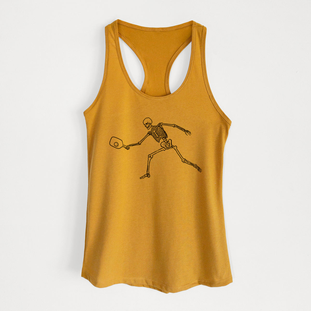 The Pickleball Block Volley - Skeleton Collection - Women's Racerback Tanktop