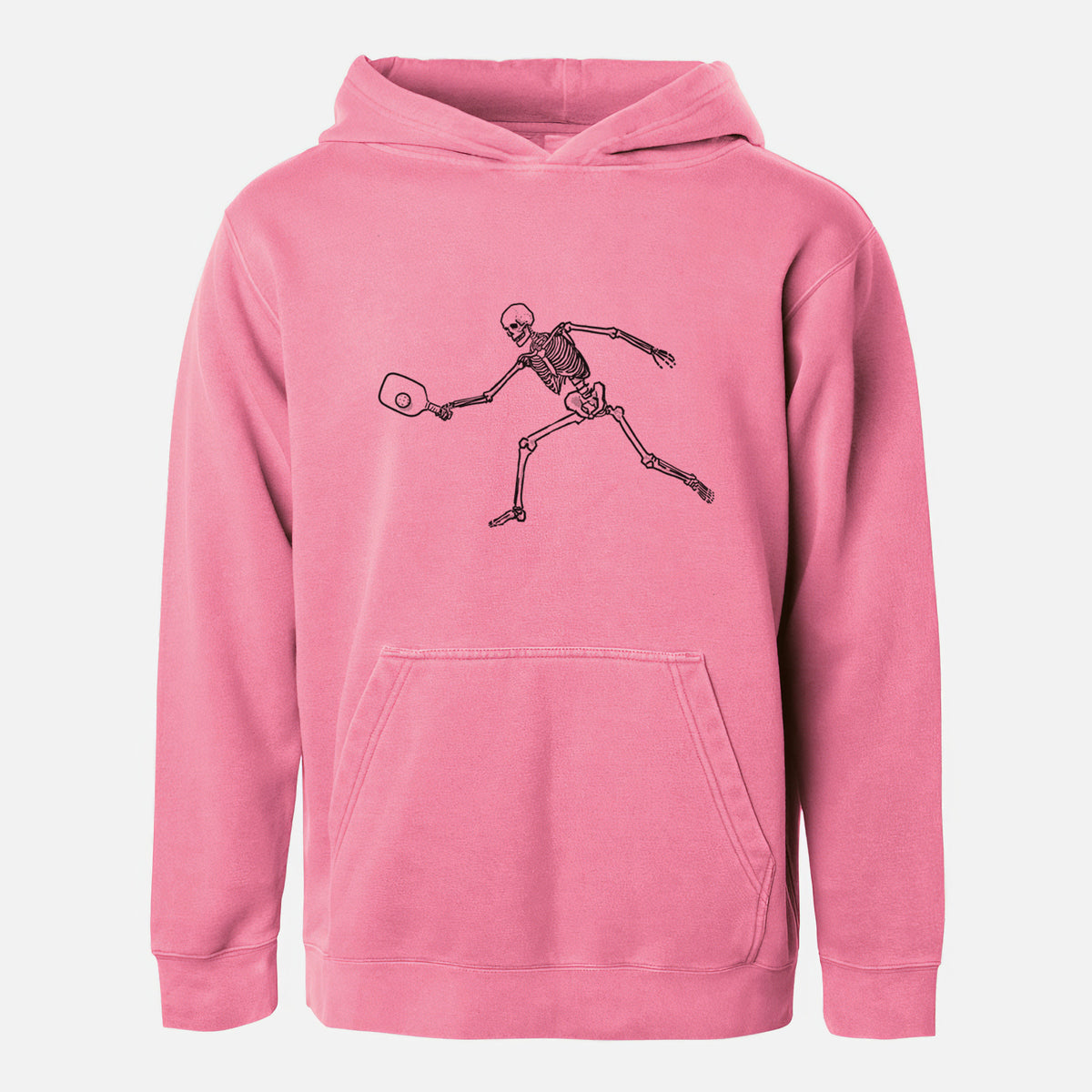 The Pickleball Block Volley - Skeleton Collection - Youth Pigment Dyed Hoodie