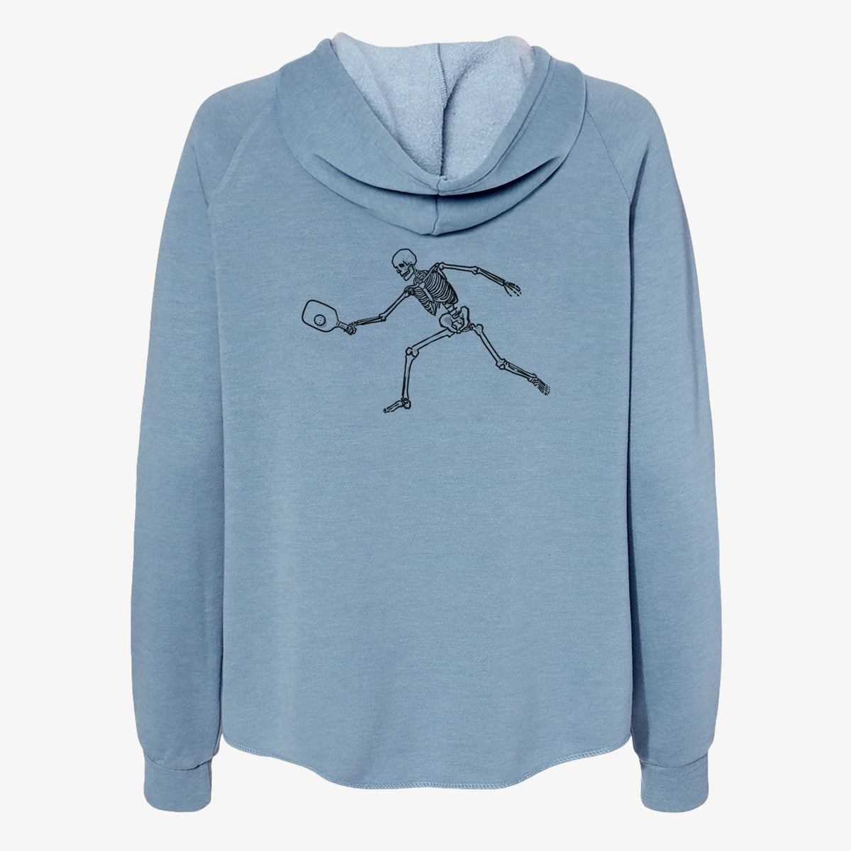 The Pickleball Block Volley - Skeleton Collection - Women's Cali Wave Zip-Up Sweatshirt