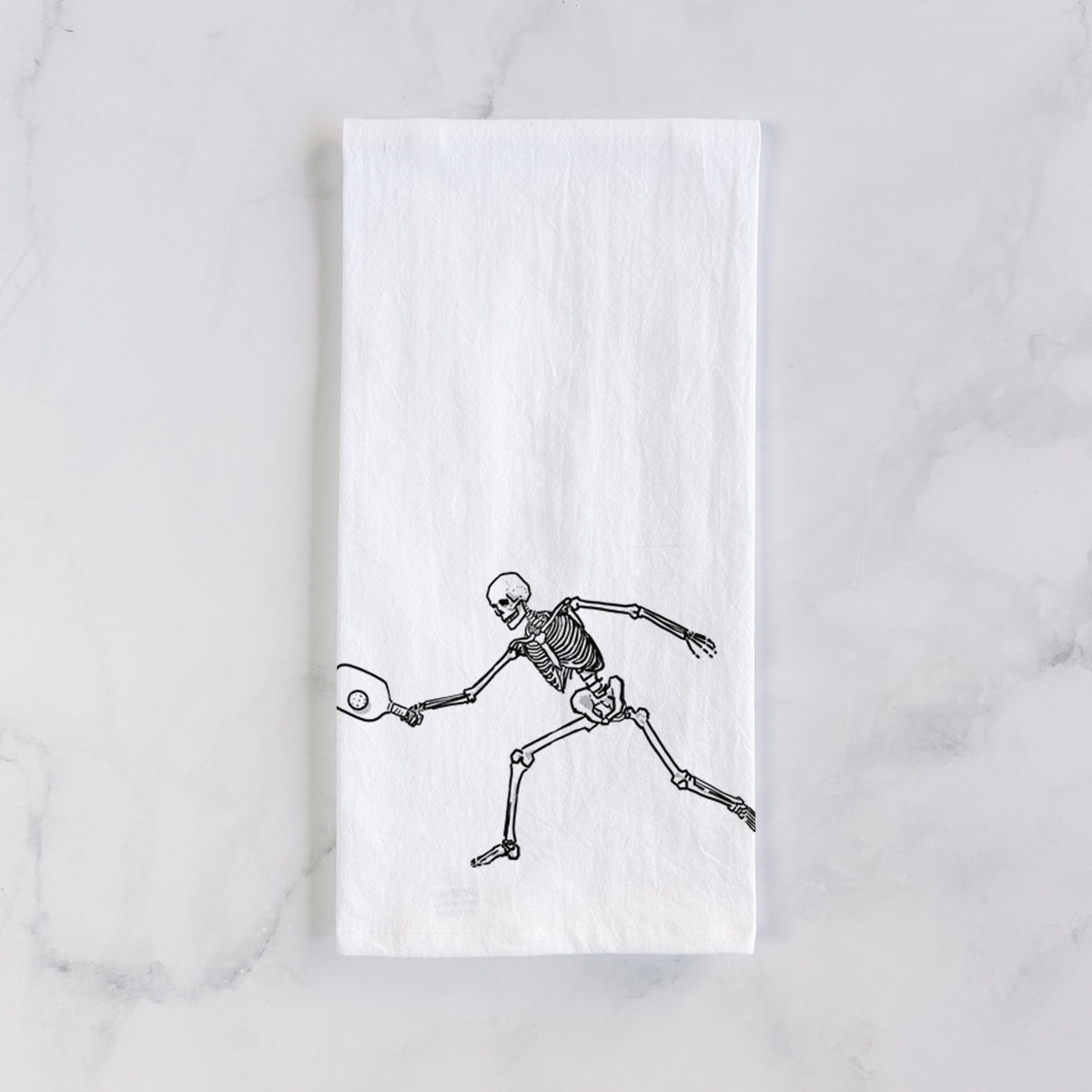 The Pickleball Block Volley - Skeleton Collection Tea Towel