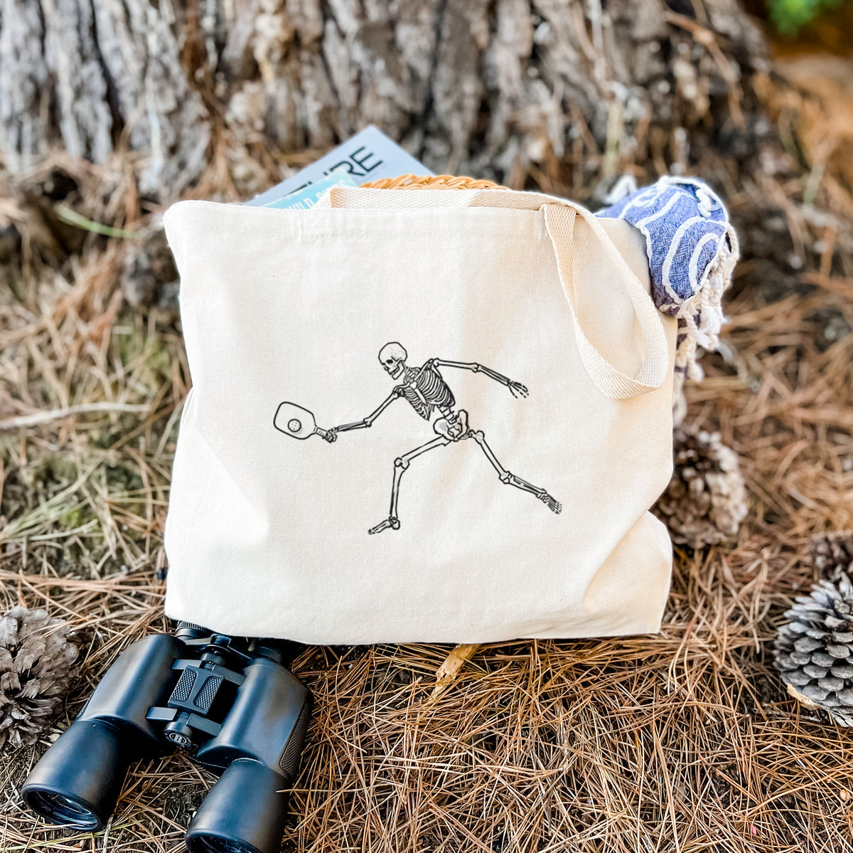 The Pickleball Block Volley - Skeleton Collection - Tote Bag