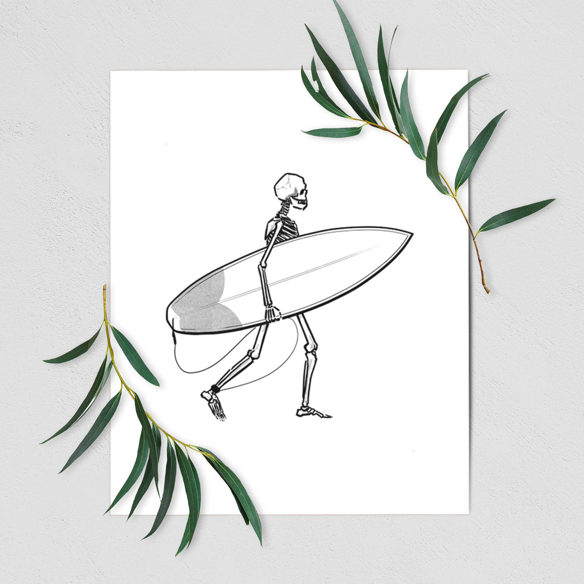 Seeking Swells - Skeleton Collection - Fine Art Print