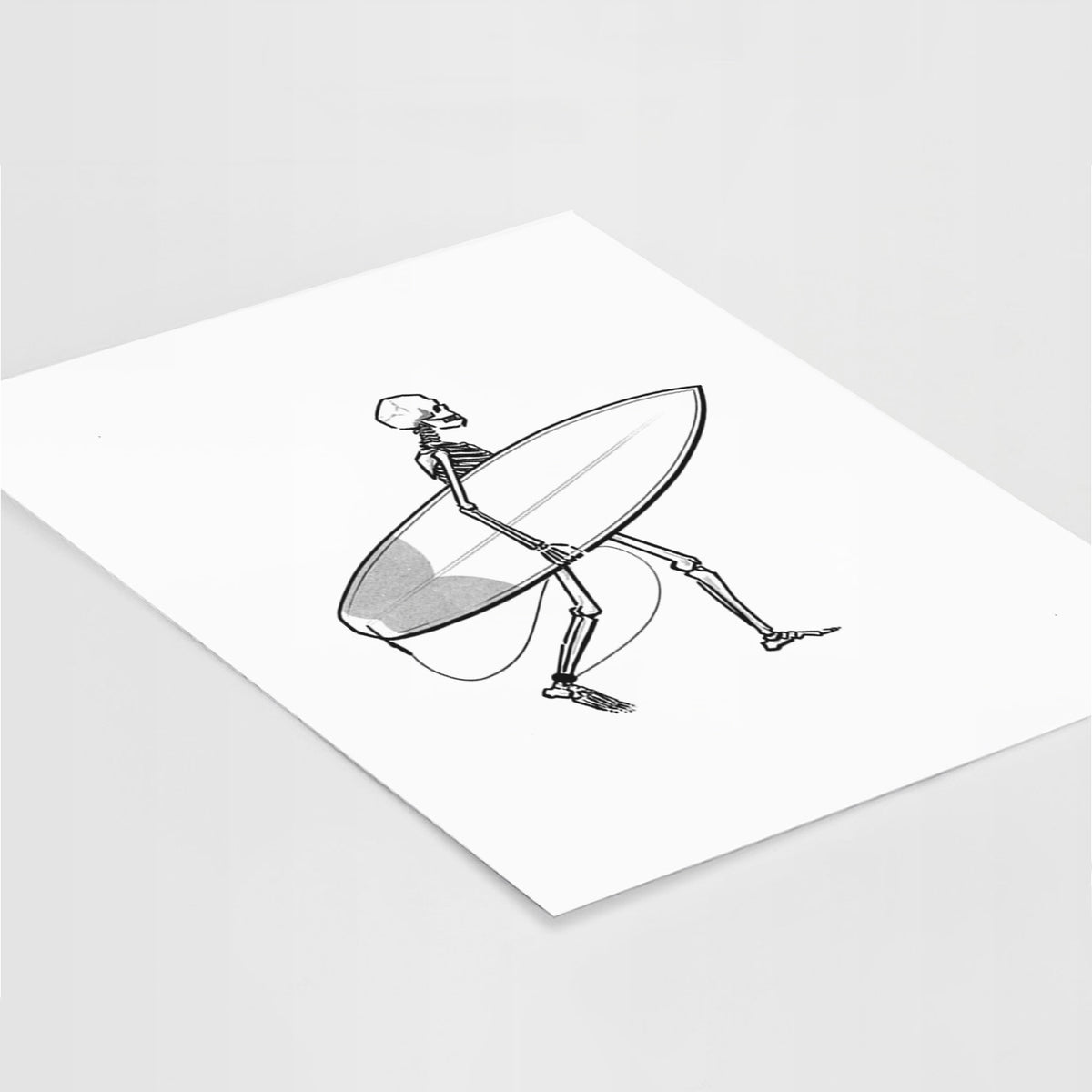 Seeking Swells - Skeleton Collection - Fine Art Print