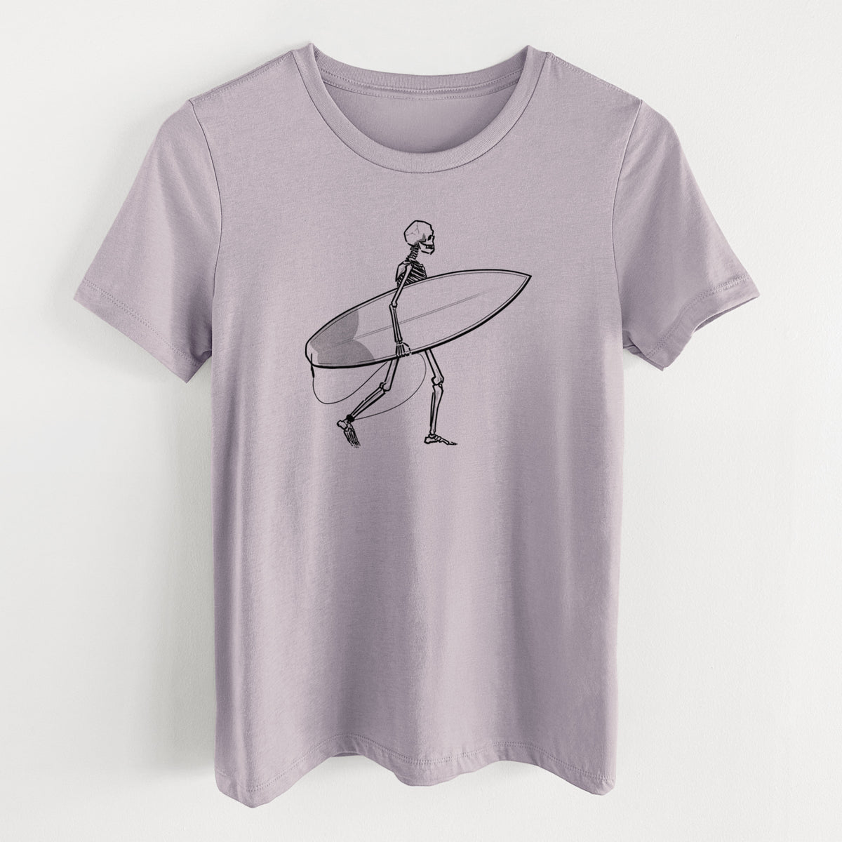 Seeking Swells - Skeleton Collection - Women's Lightweight Relaxed Fit 100% Cotton Crewneck