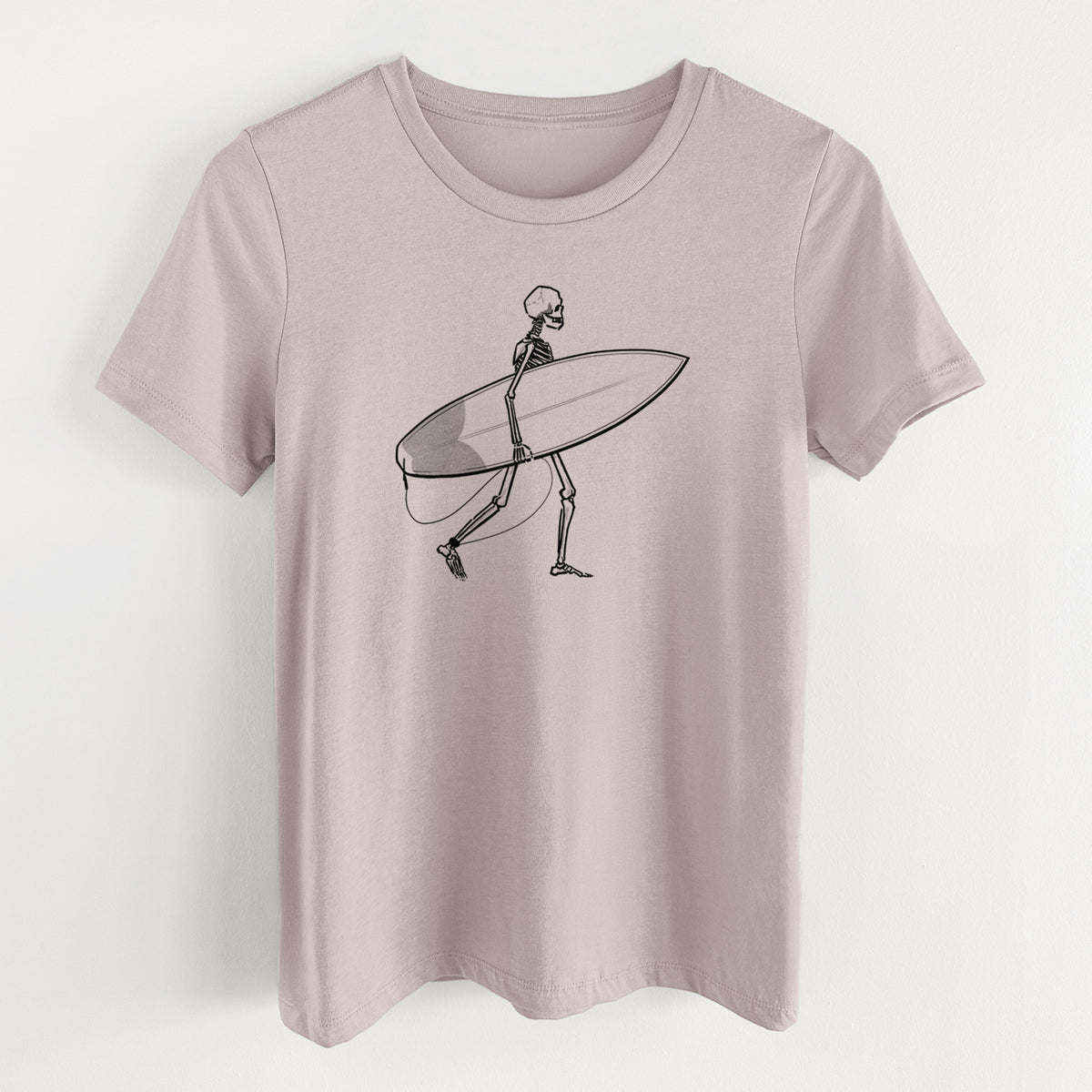 Seeking Swells - Skeleton Collection - Women's Lightweight Relaxed Fit 100% Cotton Crewneck