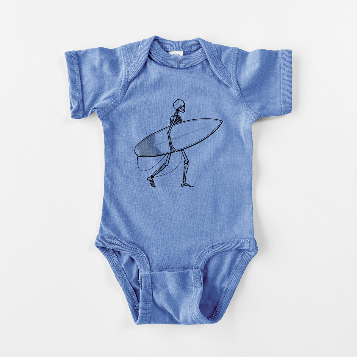 Seeking Swells - Skeleton Collection - Baby Fine Jersey Bodysuit