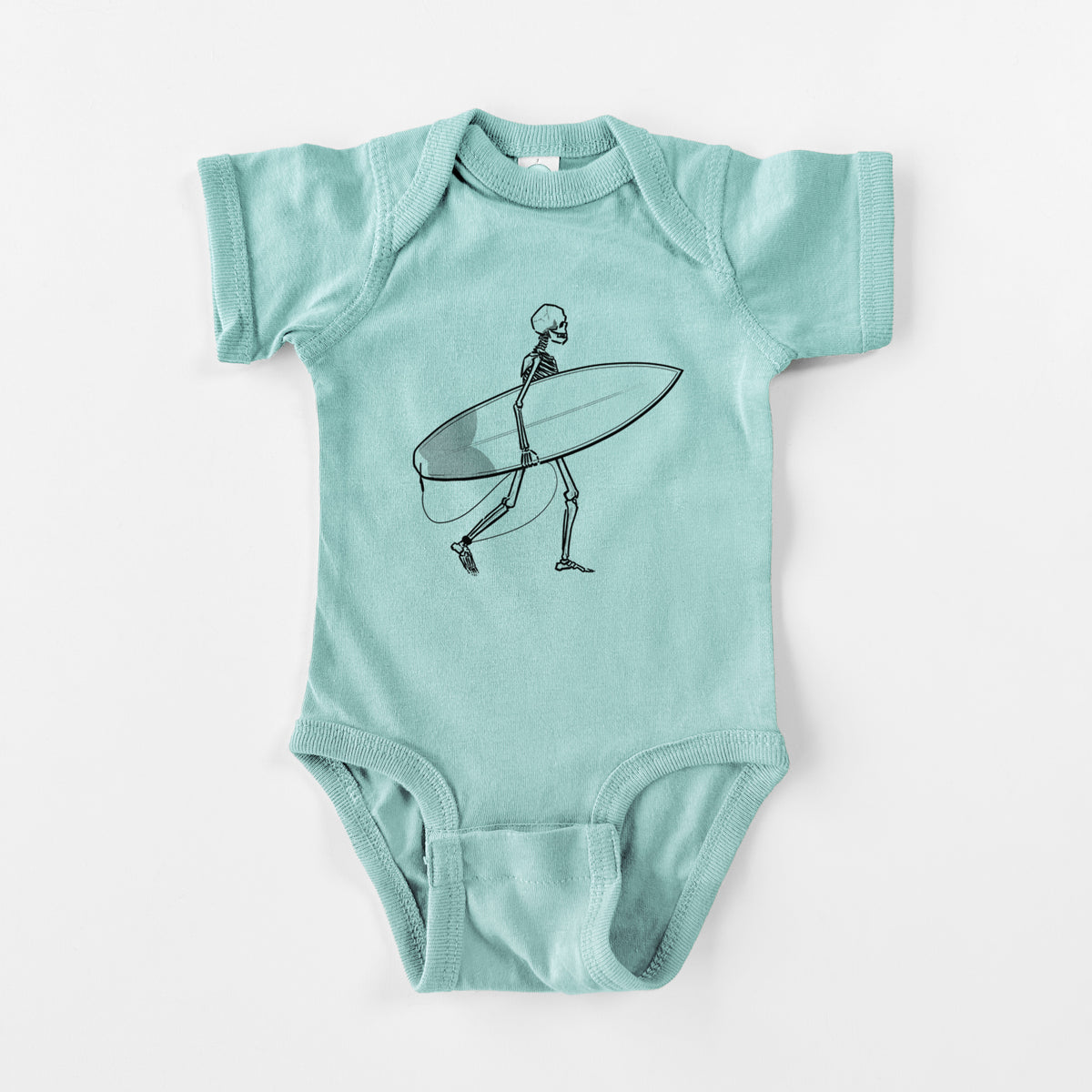 Seeking Swells - Skeleton Collection - Baby Fine Jersey Bodysuit