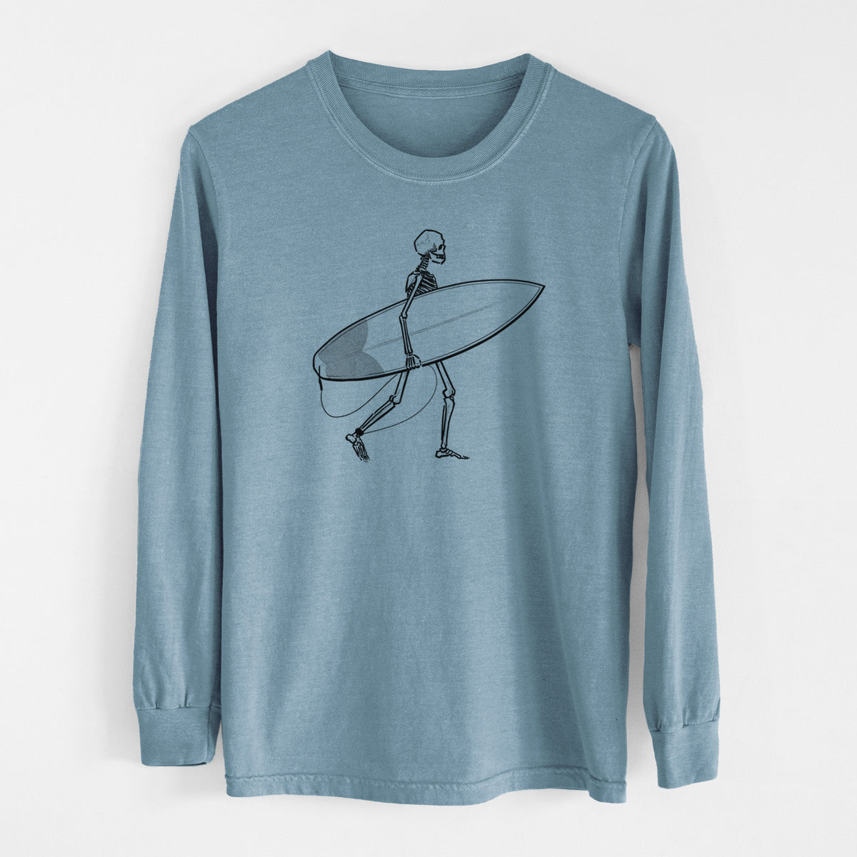 Seeking Swells - Skeleton Collection - Unisex Comfort Colors 100% Cotton Long Sleeve