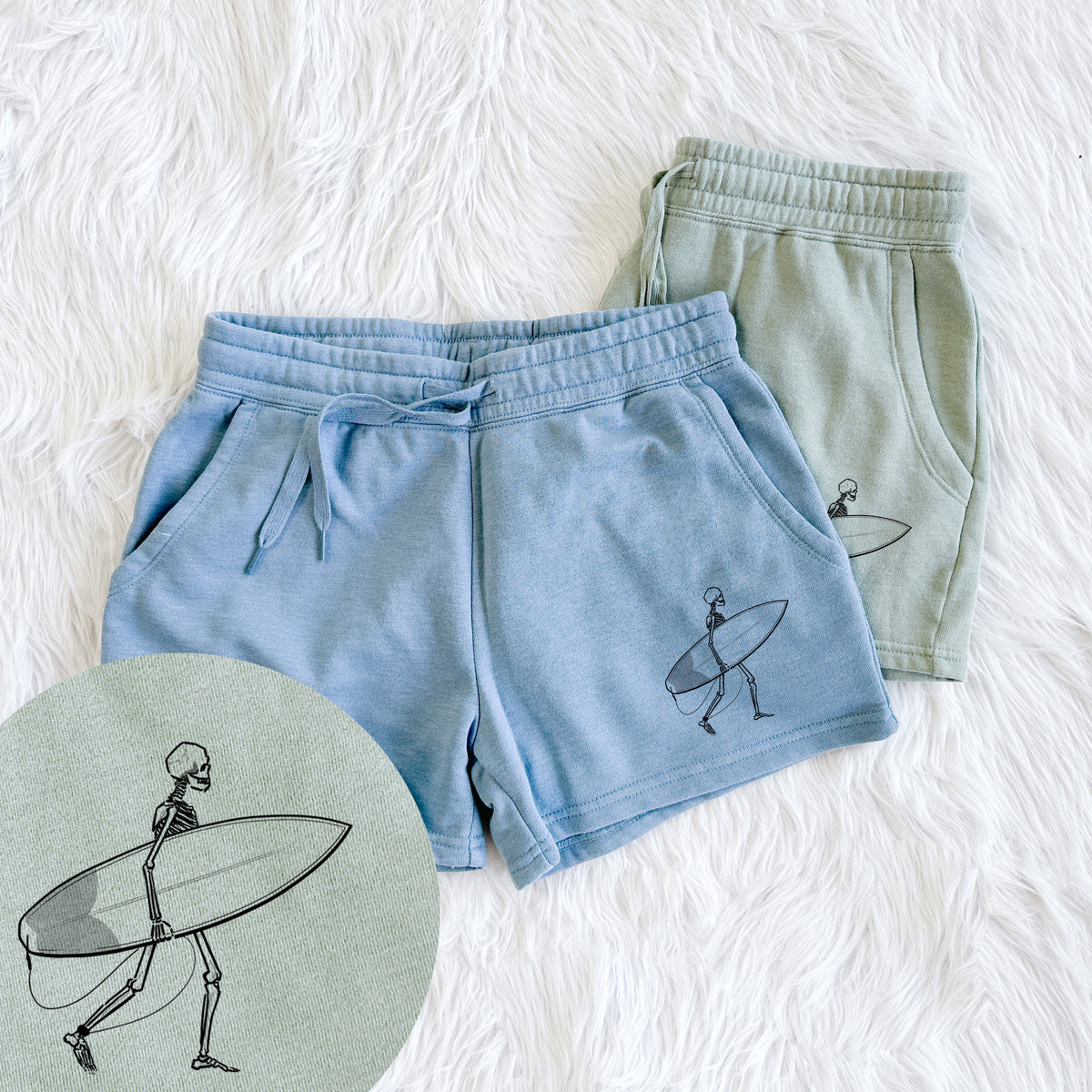 Seeking Swells - Skeleton Collection - Women's Cali Wave Shorts